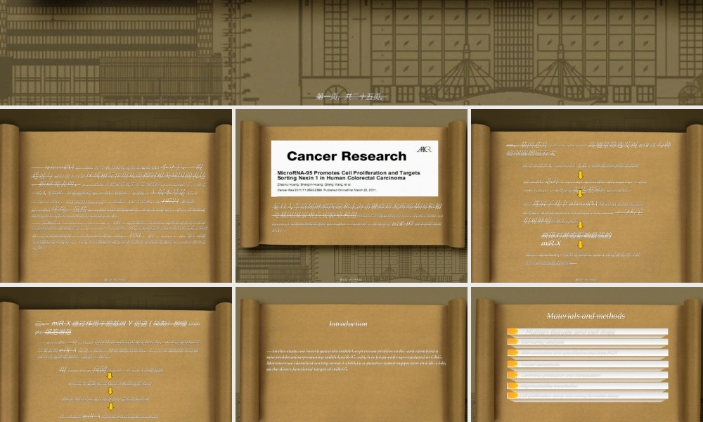 2022年医学专题—王婷婷--miR-95通过靶标SNX1促进结肠癌细胞增殖修改.ppt