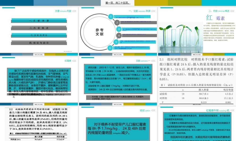 2022年医学专题—红霉素促胃动力剖析.ppt