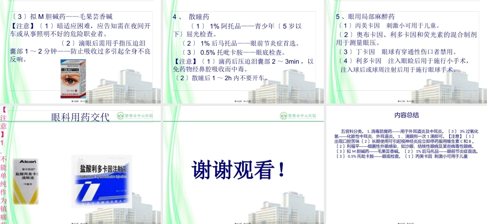 五官科用药交代.pptx