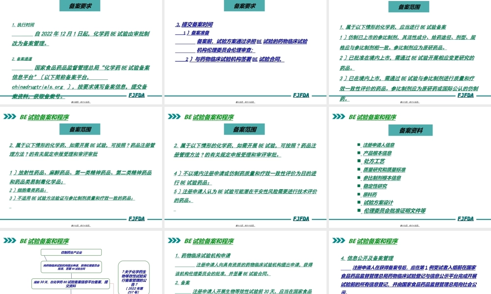 仿制药质量和疗效一致性评价参比制剂与BE备案-zheng.ppt