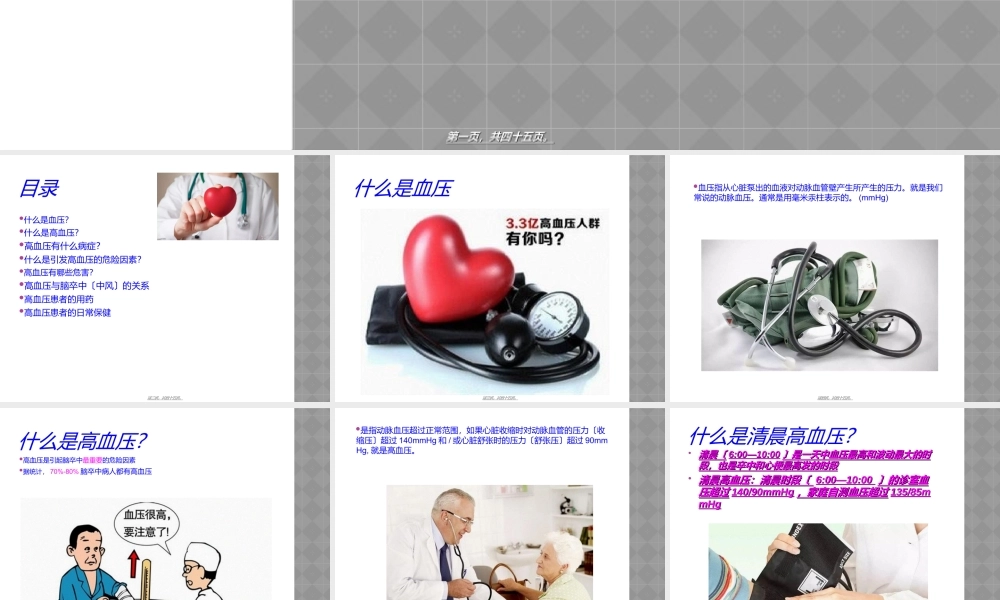 健康知识讲座高血压.ppt