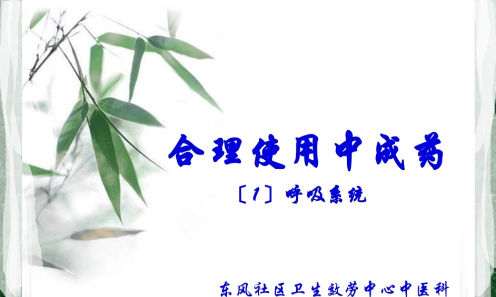 合理使用中成药.pptx