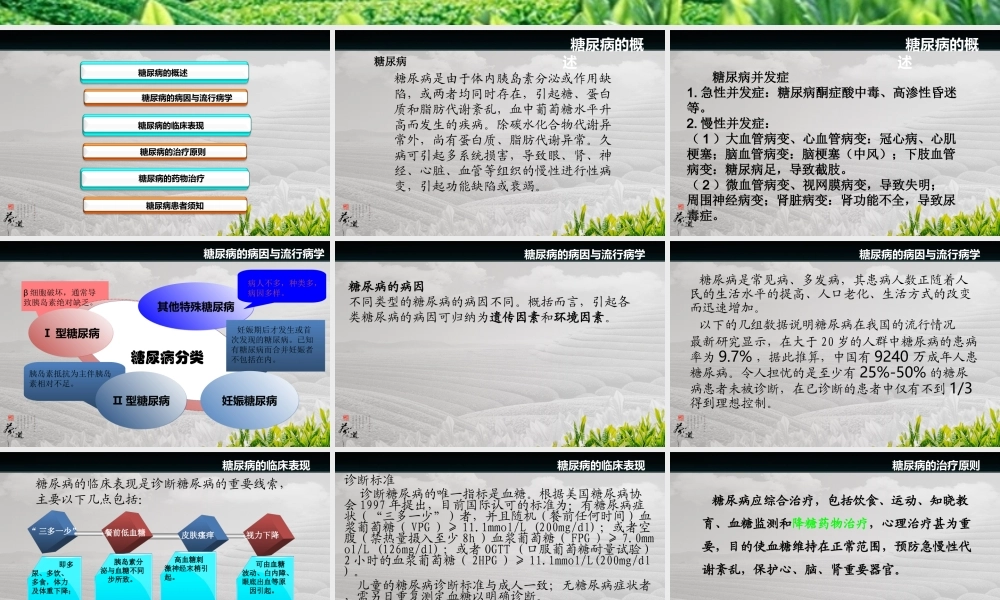 糖尿病与合理用药.ppt