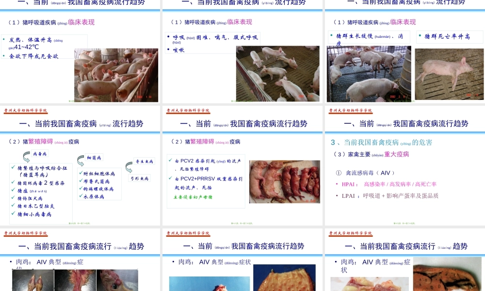 2022年医学专题—畜禽疫病流行趋势与疫苗免疫接种.ppt