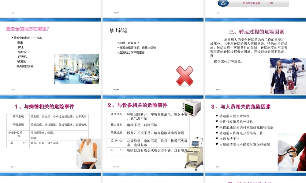 危重病人院内安全转运.ppt