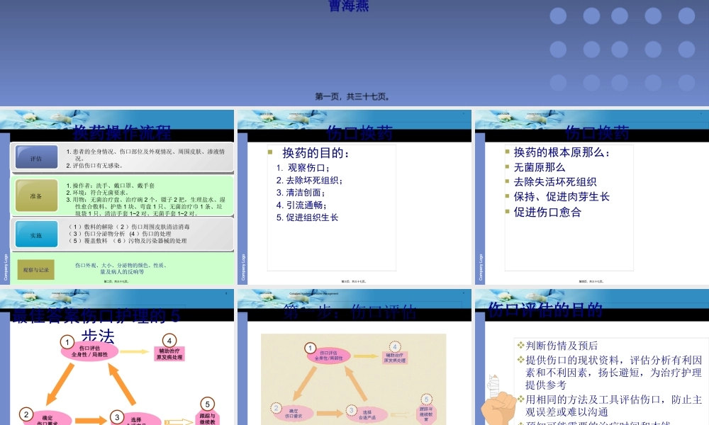 伤口换药操作流程及效果评价1.pptx