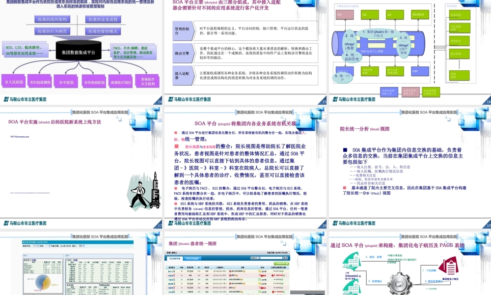 2023年医学专题—.吴飞-集团化医院SOA平台集成应用实践(1).ppt