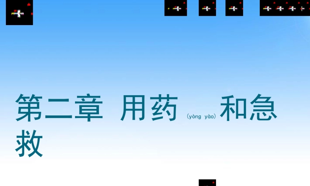 2022年医学专题—第二章--用药与急救(1).ppt