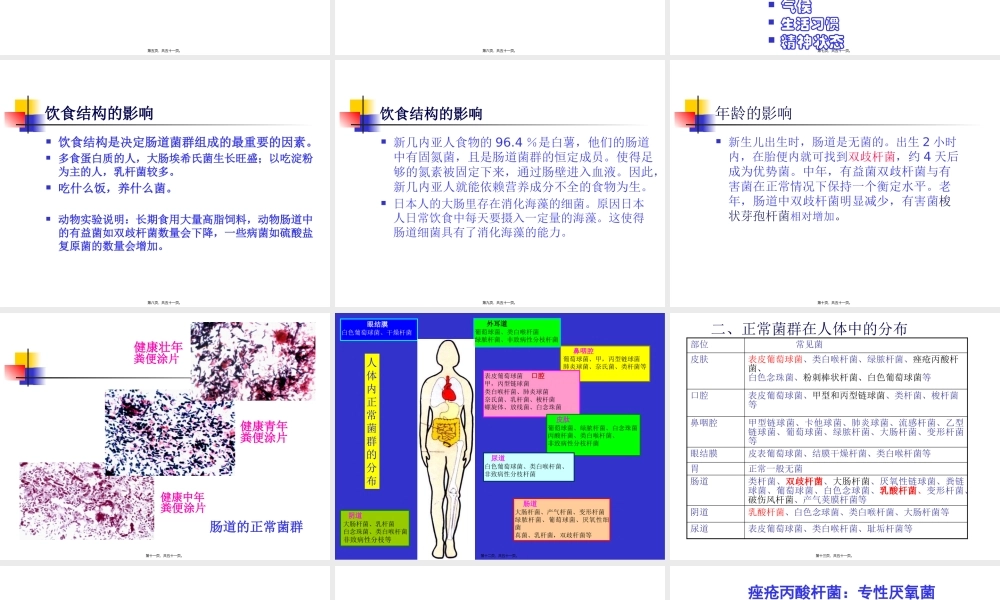 人体中的正常菌群概要.pptx