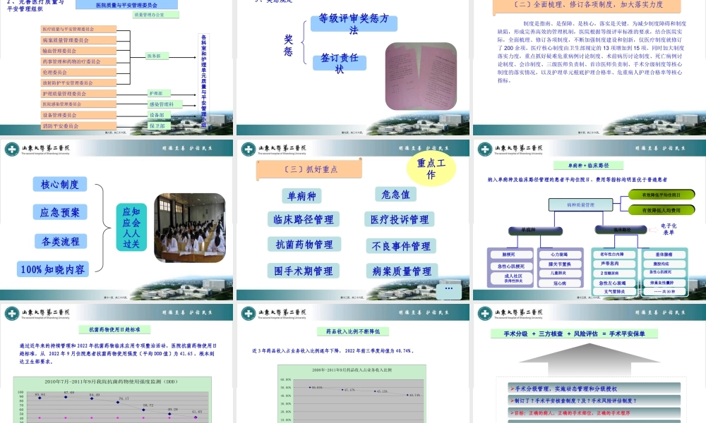 创建三级甲等综合性医院工作体会幻灯片.pptx
