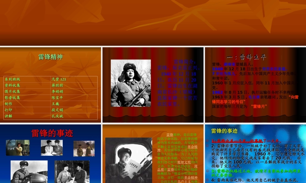 弘扬雷锋精神.ppt