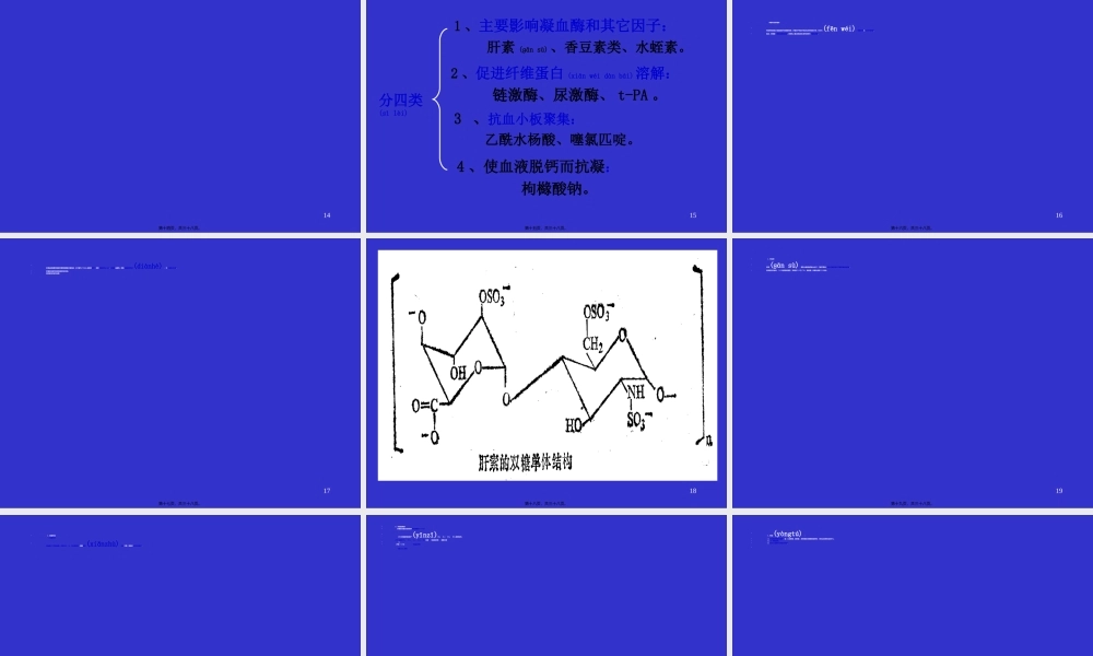 2022年医学专题—止血药与抗凝药.ppt