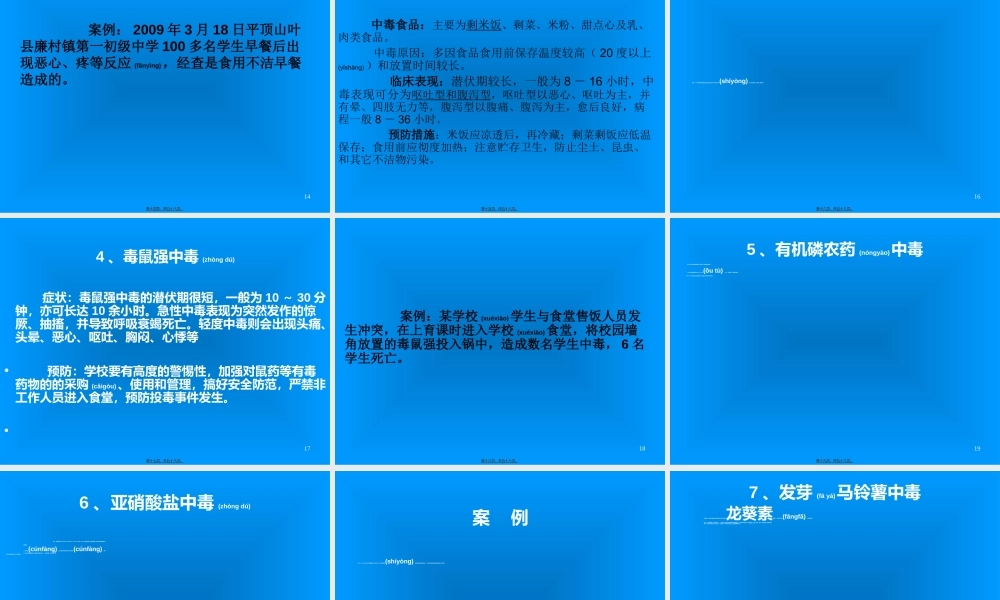 2022年医学专题—学校食品卫生和传染病防控.ppt