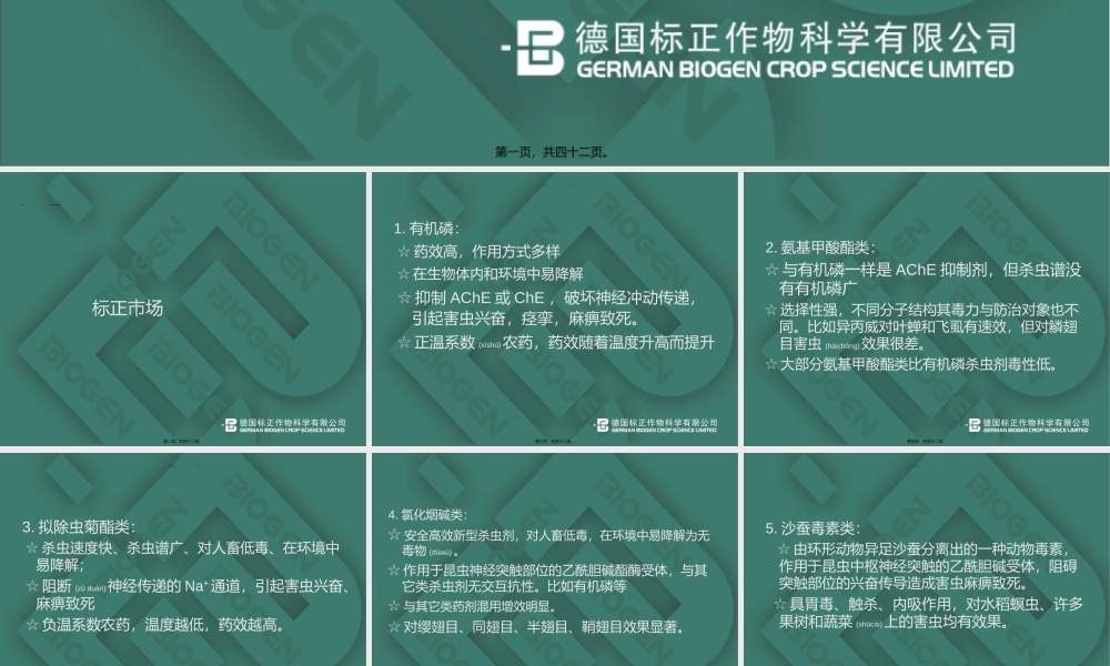 2022年医学专题—常见农药成分特点及防治对象(1).ppt