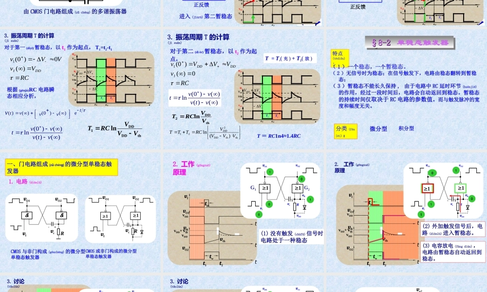 2022年医学专题—第八章脉冲波形的产生与变换z资料(1).ppt