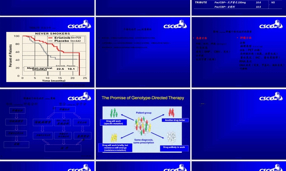 2022年医学专题—分子标志物在非小细胞肺癌疗效和预后中的研究进展-石远凯-2009CSCO年会.ppt