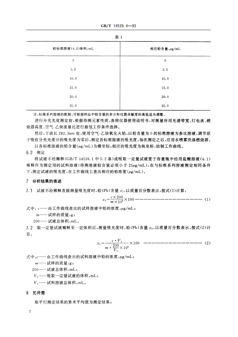 复混肥料中铅的测定方法 GBT 14539.4-1993.pdf_第3页