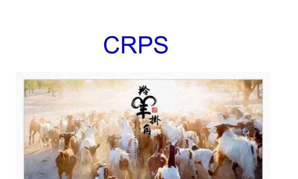 2022年医学专题—CRPs-复杂性区域疼痛综合征(1).ppt