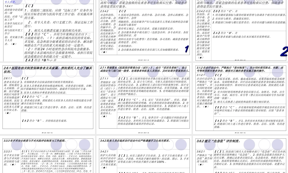 2022年医学专题—二级综合医院评审(核心条款)(1).ppt