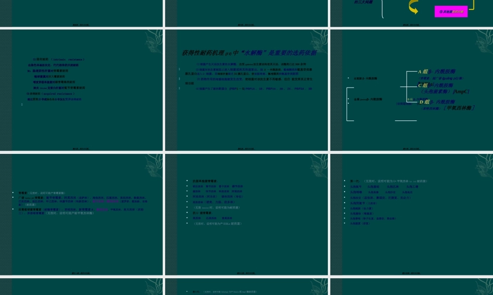 2022年医学专题—儿科抗生素的选择分解(1).ppt