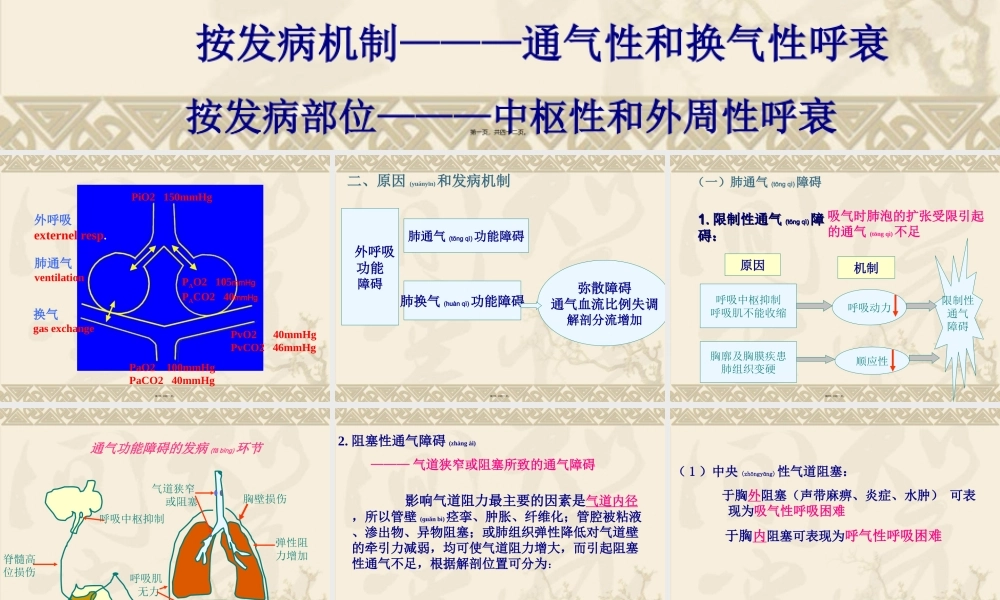 2022年医学专题—呼吸衰竭-respiratory-failure一、概述-定义：外呼吸(1).ppt