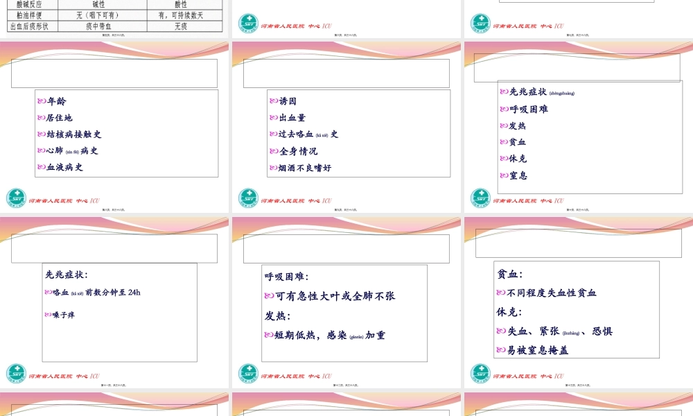 2022年医学专题—咯血讲课幻灯(1).ppt