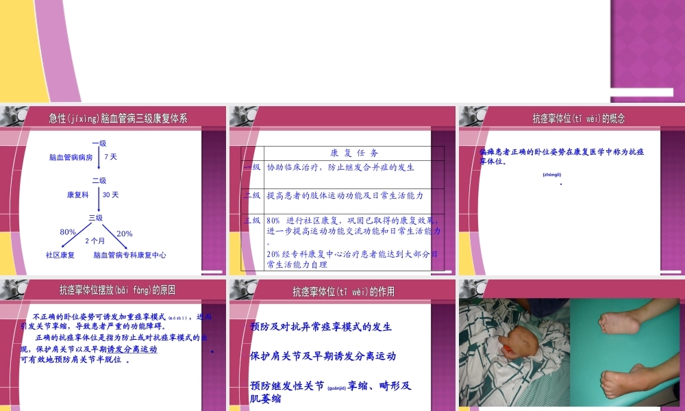 2022年医学专题—康复--抗痉挛体位(1).ppt