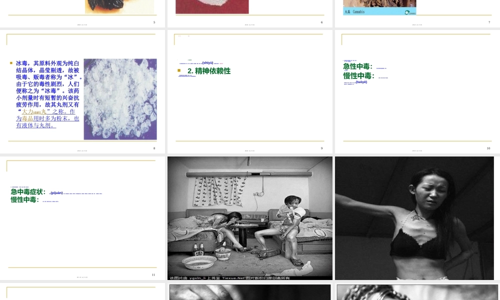 2022年医学专题—毒品及毒品的危害(1).ppt