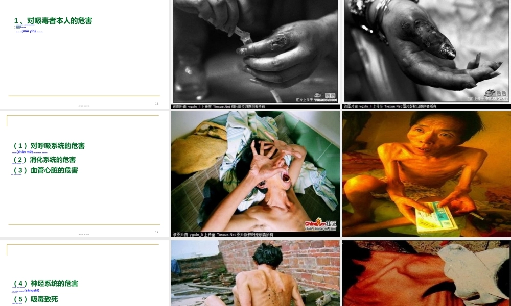 2022年医学专题—毒品及毒品的危害(1).ppt