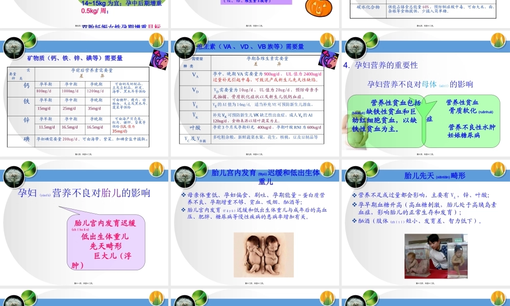 2022年医学专题—理论11+5.1孕妇乳母营养与膳食(4学时)(1).pptx