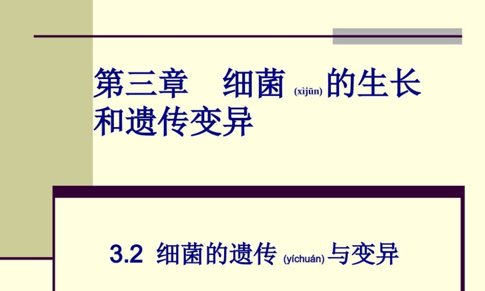 2022年医学专题—第三章细菌的生长和遗传变异-22(1).ppt