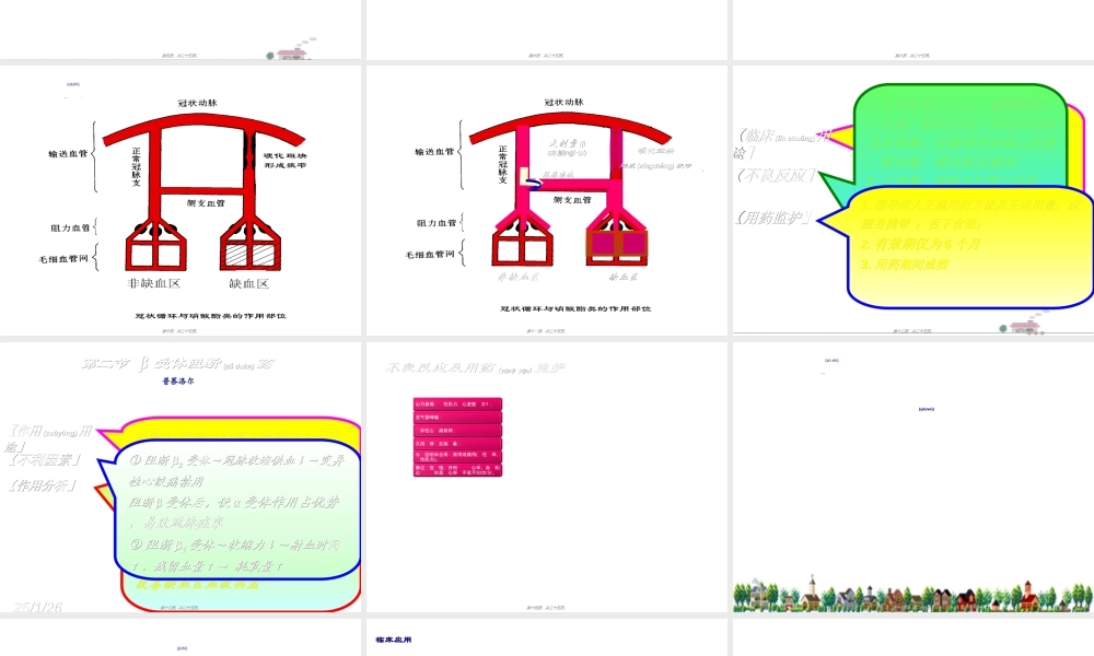 2022年医学专题—第二十一章-抗心绞痛药(1).ppt