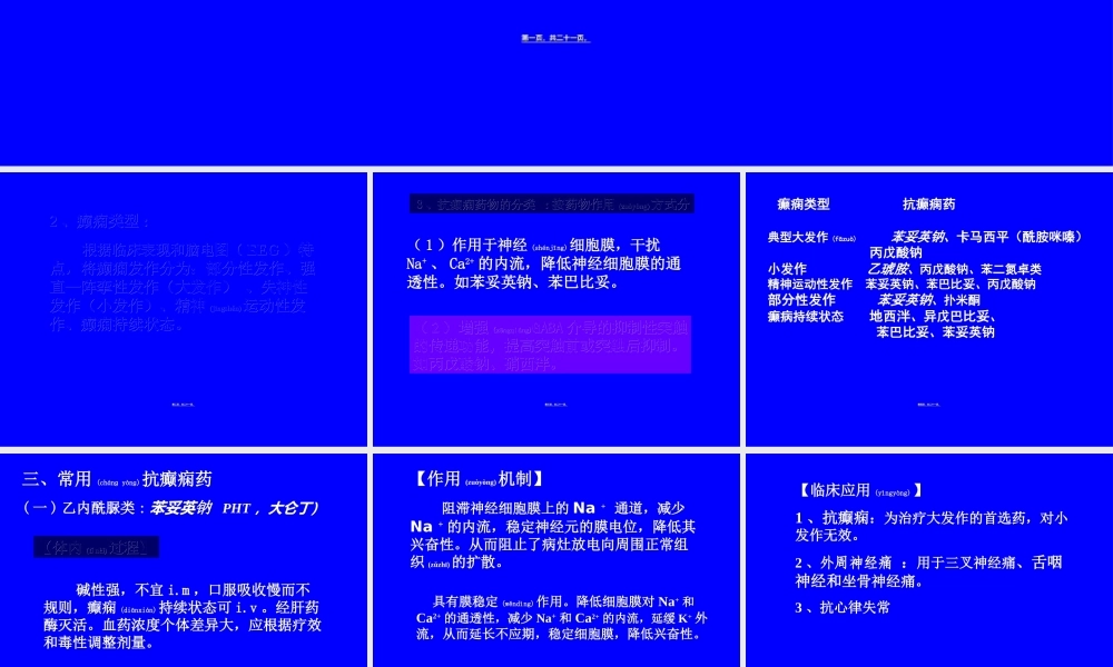 2022年医学专题—第十二章-抗癫痫药和抗惊厥药第一节-抗癫痫药(1).ppt