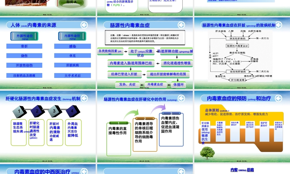 2022年医学专题—肠源性内毒素血症在肝硬化失代偿中的作用及处理(1).ppt