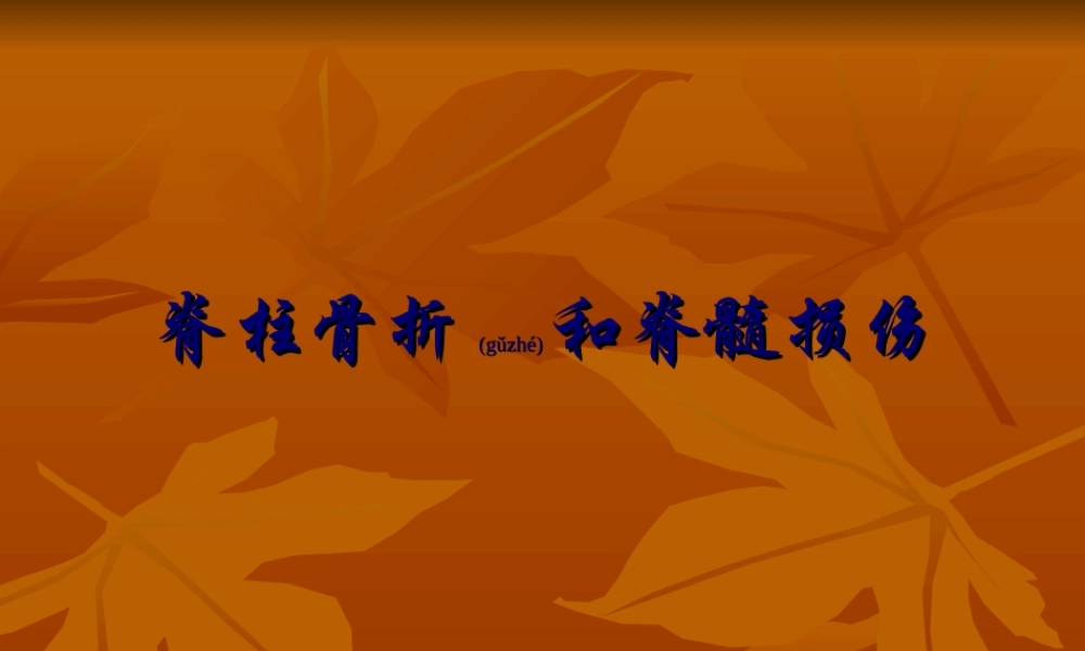 2022年医学专题—脊柱骨折脊髓损伤查房2003(1).ppt