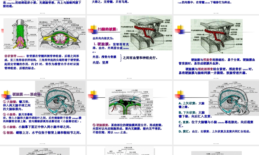 2022年医学专题—脑和脊髓的被膜、血管及脑脊液循环【1】(1).ppt