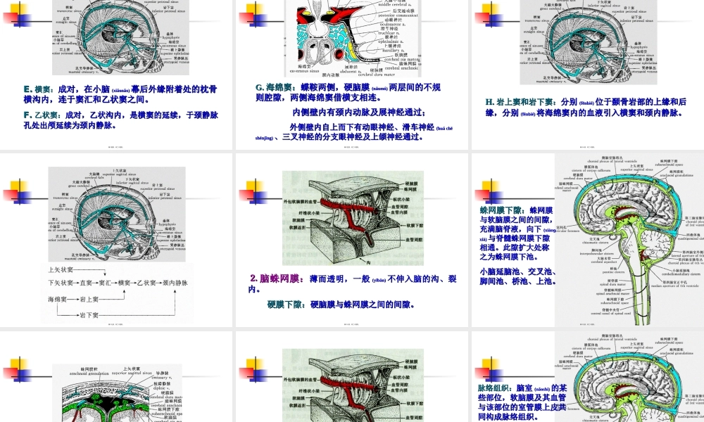 2022年医学专题—脑和脊髓的被膜、血管及脑脊液循环【1】(1).ppt