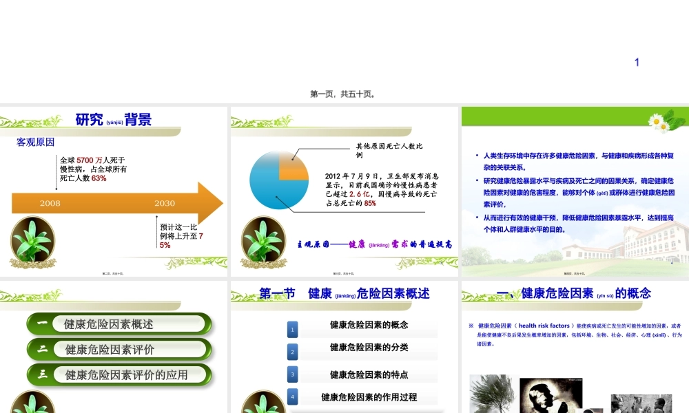 2022年医学专题—健康危险因素评价概要(1).ppt