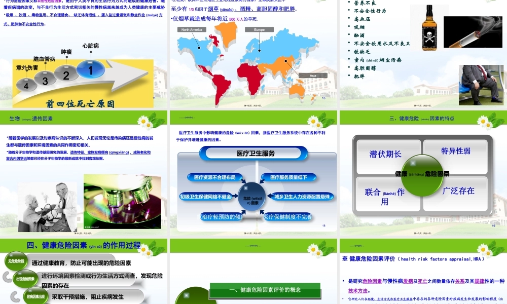 2022年医学专题—健康危险因素评价概要(1).ppt