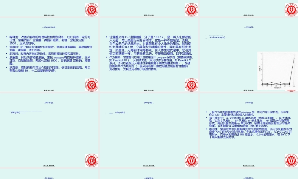 2022年医学专题—胶囊剂的辅料选择及处方优化--涂家生PhD中国药科大(1).ppt