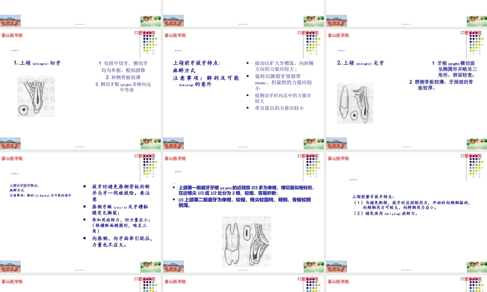 2022年医学专题—拔牙术2一般牙拔除术(1).ppt