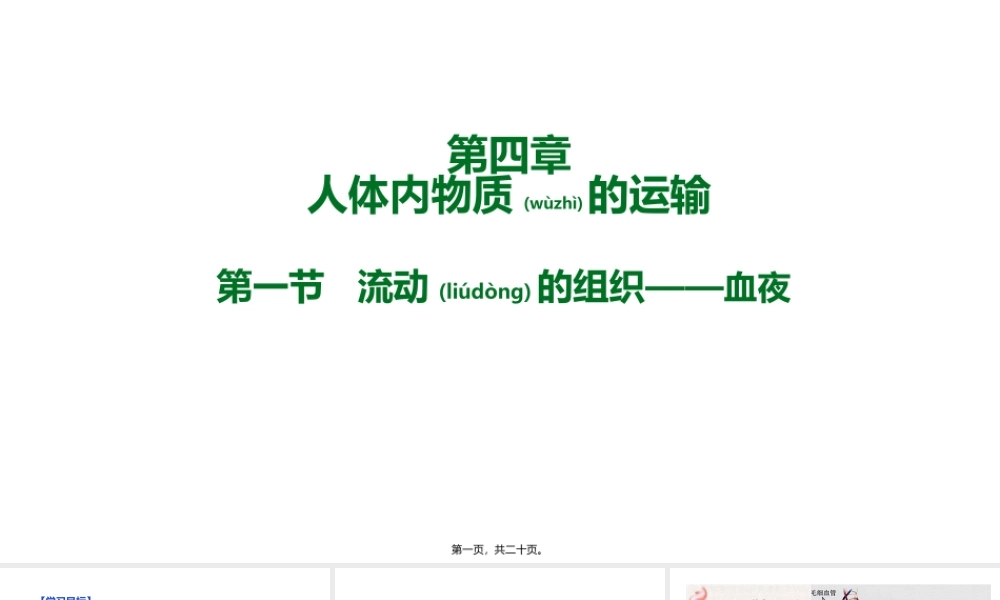 2022年医学专题—.1流动的组织——血液(19张PPT)(1).pptx