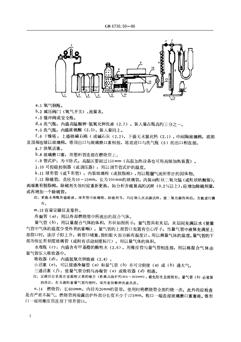 铁矿石化学分析方法 气体容量法测定总碳量 GBT 6730.50-1986.pdf_第3页