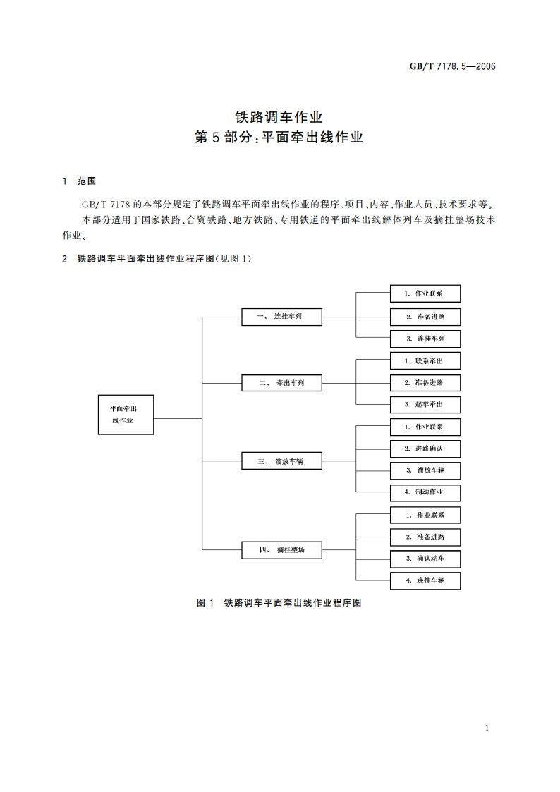 铁路调车作业 第5部分：平面牵出线作业 GBT 7178.5-2006.pdf_第3页