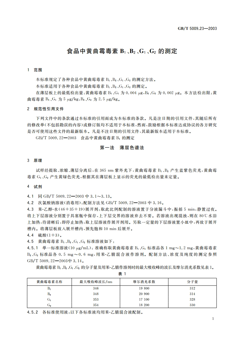 食品中黄曲霉毒素B1、B2、G1、G2的测定 GBT 5009.23-2003.pdf_第3页