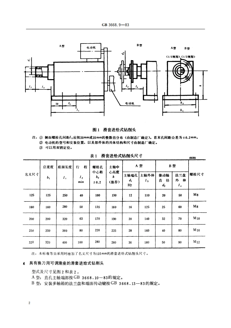 组合机床通用部件 主轴部件尺寸 GBT 3668.9-1983.pdf_第3页