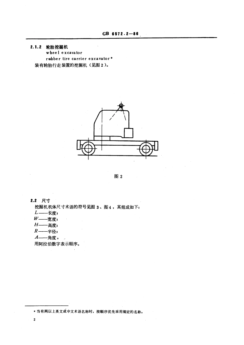 挖掘机名词术语—机械式 GBT 6572.2-1986.pdf_第3页