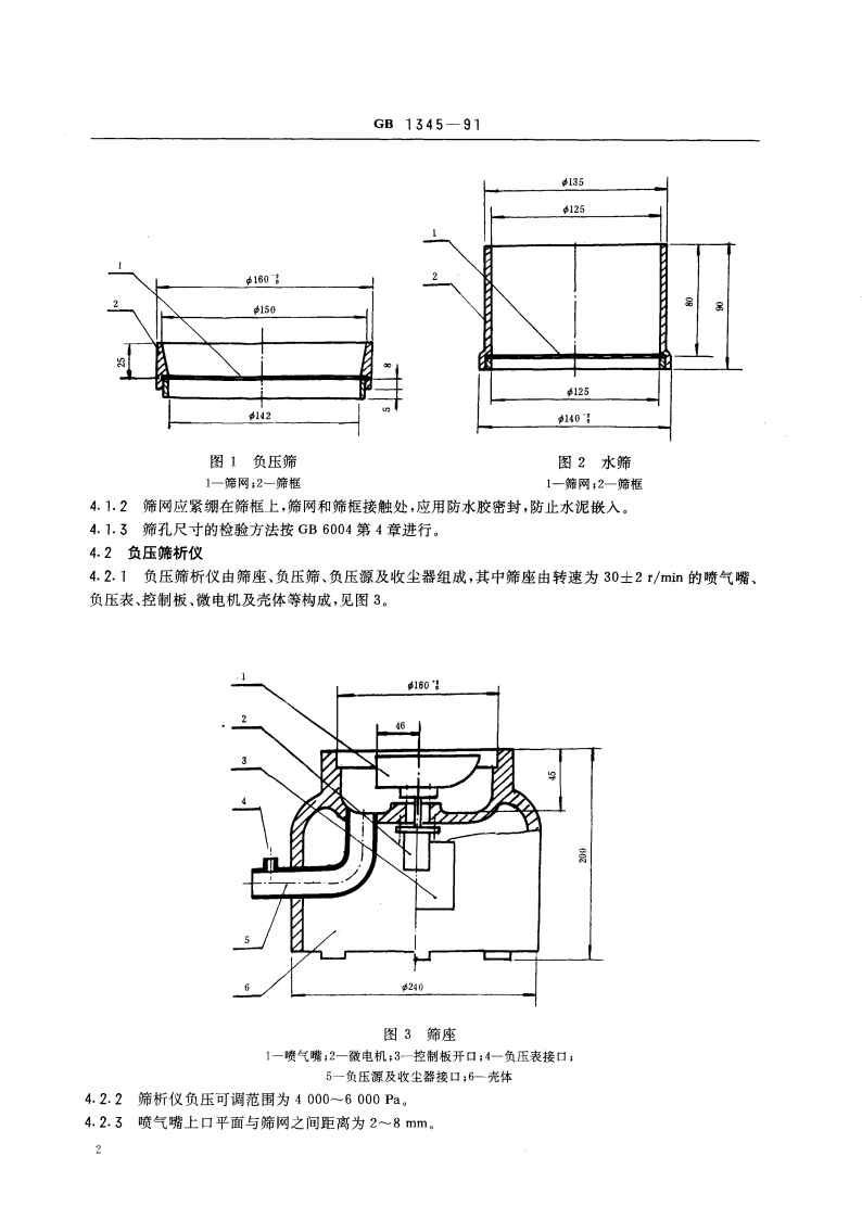 水泥细度检验方法 (80μm筛筛析法) GBT 1345-1991.pdf_第3页