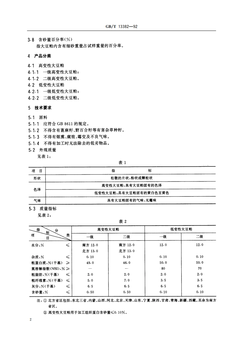 食用大豆粕 GBT 13382-1992.pdf_第3页