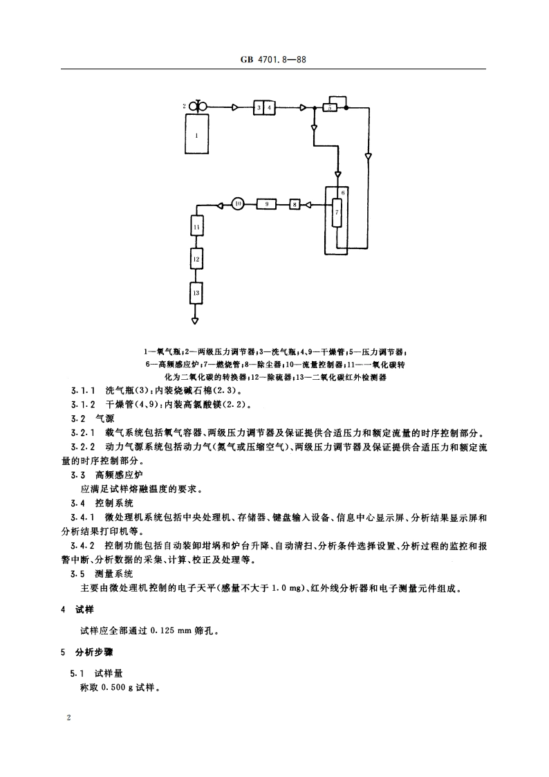 钛铁化学分析方法 红外线吸收法测定碳量 GBT 4701.8-1988.pdf_第3页